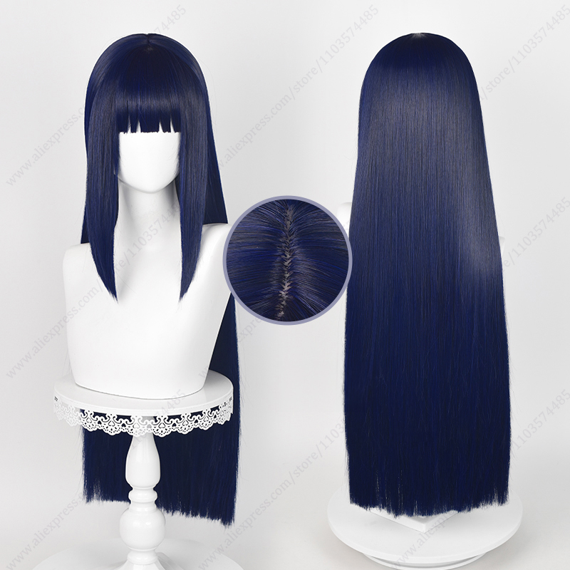Anime Cosplay Blue Hair - باروكة هيناتا هيوجا للتنكر، شعر أزرق