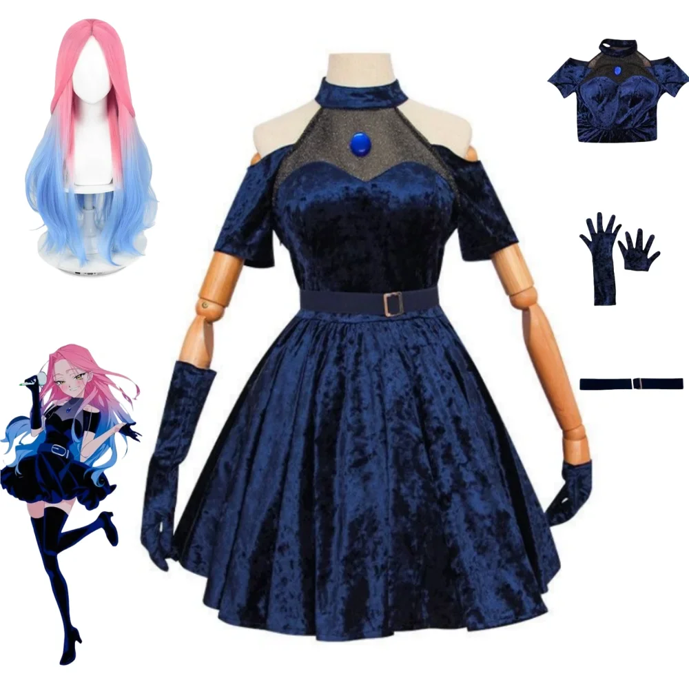 2026 زي تنكري ميزي لشخصية أنمي - مراجعة Anime Cosplay Blue Hair وسعره
