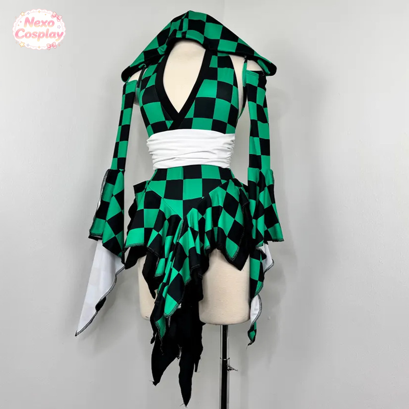 بدلة سباحة تنديرو كامادو بتصمي - مراجعة Anime Cosplay Jumpsuit وسعره