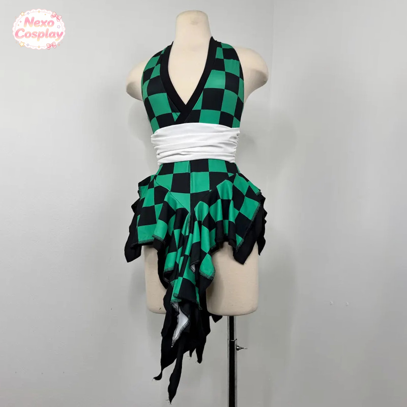 بدلة سباحة تنديرو كامادو بتصمي - مراجعة Anime Cosplay Jumpsuit وسعره