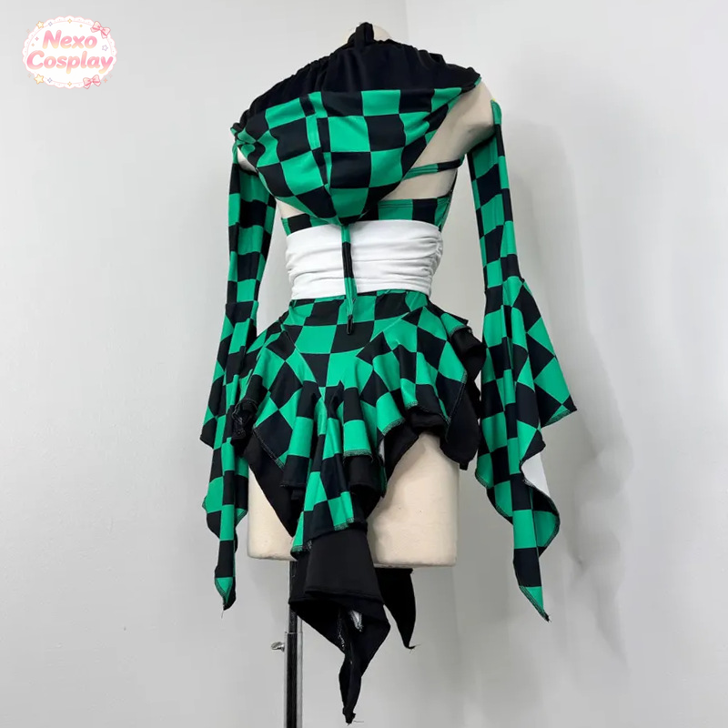 بدلة سباحة تنديرو كامادو بتصمي - مراجعة Anime Cosplay Jumpsuit وسعره