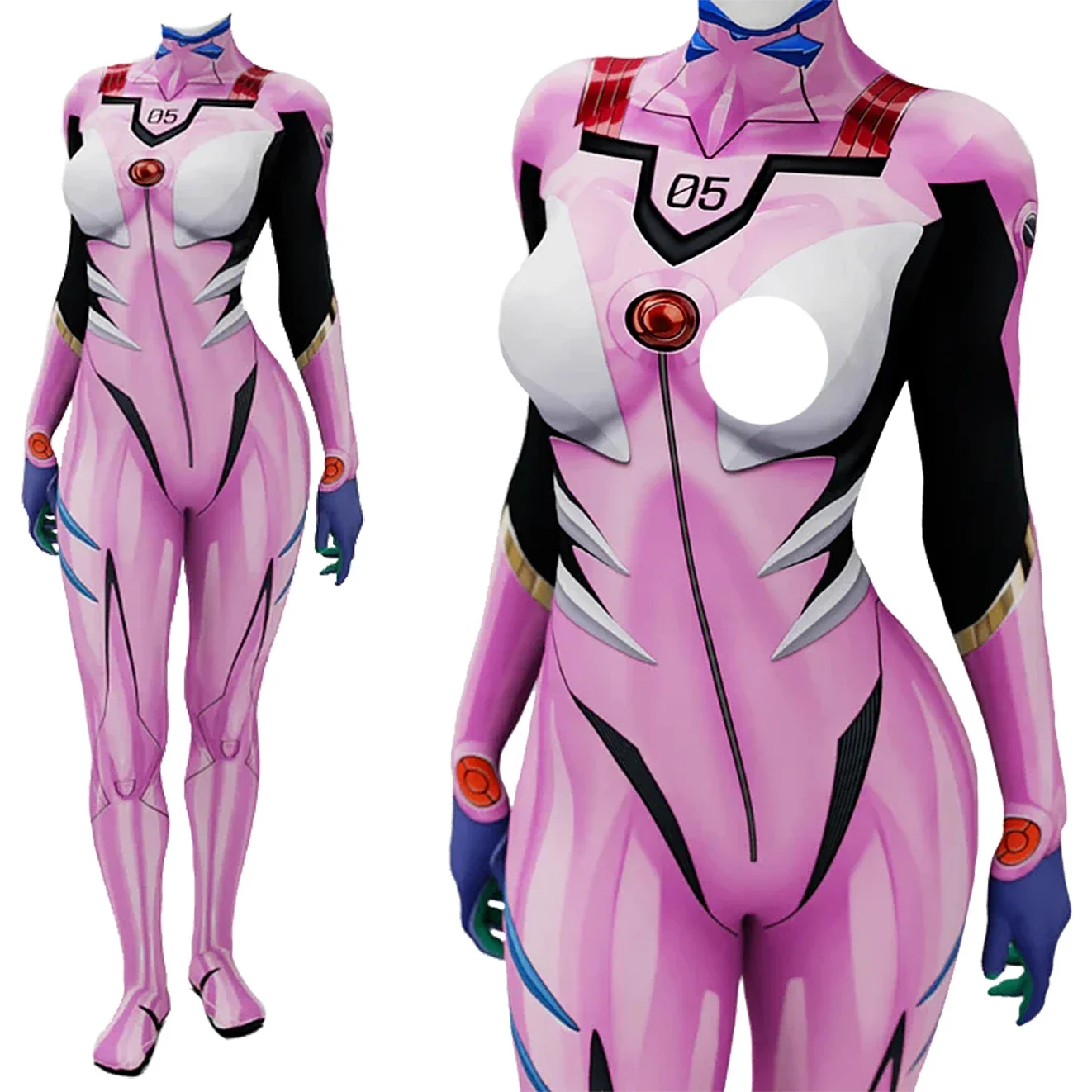 أزياء أنيمي إيفا 05 ماكينامي ا - مراجعة Anime Cosplay Jumpsuit وسعره