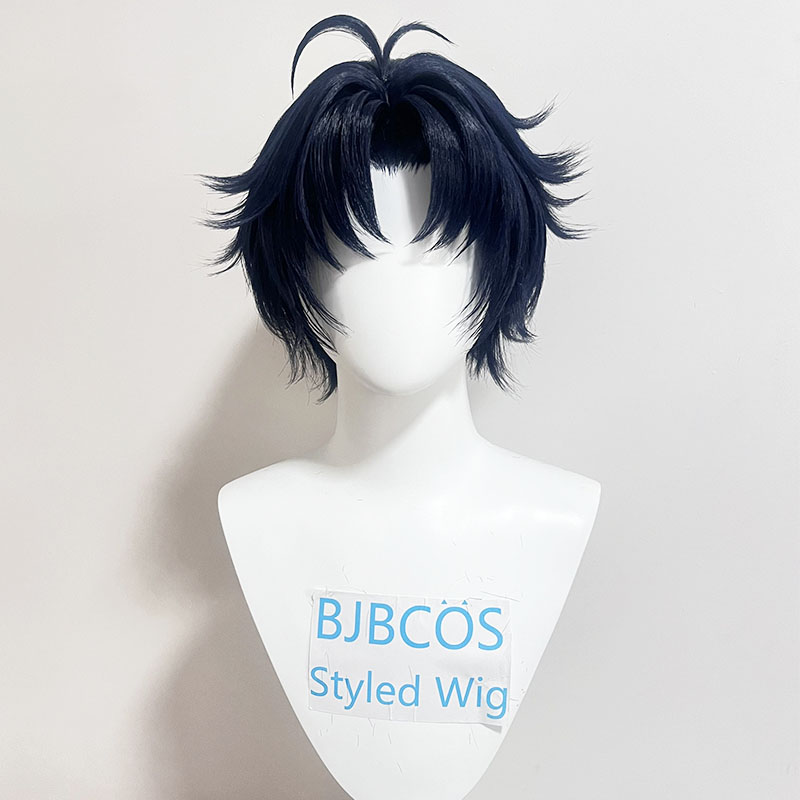 [شعر مستعار أنيق] شعر مستعار أ - مراجعة Anime Cosplay Blue Hair وسعره